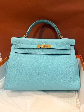 Hermès Kelly 32 leather handbag
